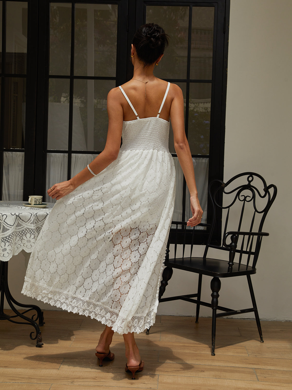 Catch A Spark Openwork Jumpsuit