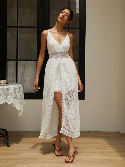 Catch A Spark Openwork Jumpsuit